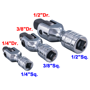 Proveedor de Taiwán OEM ODM 1/4 \ "Cr-V Adaptador de enchufe de cabeza flexible Grado DIY para herramientas de taller y reparación - Product Image 3