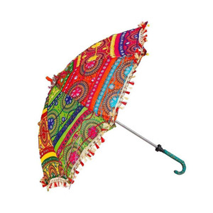 Paraguas Metálico Manual con Panel de Encaje, Paraguas Metálico Plegable, Paraguas de Panel para Bodas, Control Manual, Protección Solar, UM49 - Product Image 6