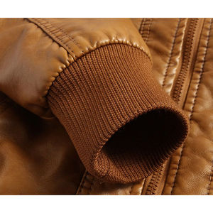 <b>Jackets</b> Coat High Fashion Punk Biker Motorcycle <b>Suede</b> Bomber PU Leather <b>for</b> <b>Men</b> Rock Plus Size Custom Packing Stand Casual Solid - Product Image 5