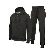 High Street Oversized Drop Shoulder Hoodie Traje de sudor de gran tamaño Algodón Baggy Zip up Sudadera con capucha y pantalones de chándal Conjuntos Chándal para hombres - Product Image 6