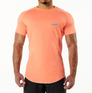 Factory Custom Logo Muscle Fit T Shirt Crew Neck Short Sleeves Blank Drifit <b>Tshirt</b> for Mens - Product Image 5