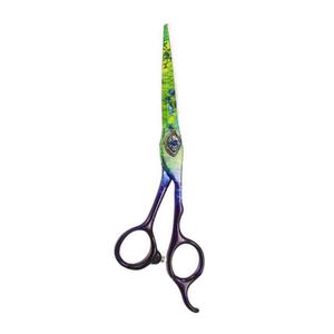 Tijeras de corte de pelo de acero inoxidable de alta calidad, tijeras de peluquero recubiertas de Color de papel para salón y uso doméstico, punta de hoja afilada - Product Image 6