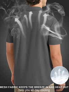 เสื้อเชิ้ตตกปลาแขนสั้น ผ้าสัมผัสนุ่มพิเศษ ปกเสื้อพับได้ สกรีนโลโก้ตามสั่ง ออกแบบลายเฉพาะตัว - Product Image 2