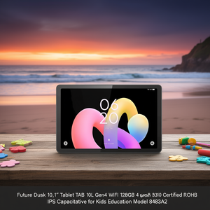 แท็บเล็ต Future Dusk 10.1 นิ้ว รุ่น TAB 10L Gen4 WiFi หน่วยความจำ 128GB แรม 4GB ชิปประมวลผล T310 ได้รับการรับรองมาตรฐาน ROHS หน้าจอ IPS แบบ Capacitive สำหรับเด็กเพื่อการศึกษา รุ่น 8483A2 - Product Image 3
