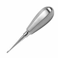 Épingle manuelle à ailettes en acier inoxydable 2 mm avec poignée courte, instrument chirurgical vétérinaire durable de classe I pour chirurgie orale animale