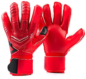 Venta al por mayor Profesional PU Receptor Guantes de Portero con Protección de Dedo Transpirable Guantes de Entrenamiento de Fútbol - Product Image 4