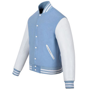 Veste de baseball en polyester et coton pour homme, design optimal, col montant, manches avant, vente en gros OEM - Product Image 2