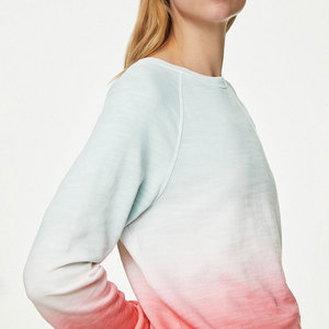 Sudadera de invierno con estampado de logotipo personalizado para mujer, 100% algodón, cuello levantado, informal, blanco, cuello redondo, diseño frontal para ropa de calle - Product Image 4