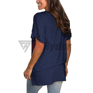 2025 verano superventas camiseta de mujer 100% algodón logotipo personalizado impreso estilo liso corte suelto transpirable venta - Product Image 5