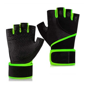 Gants de fitness demi-doigts ELIXE SPORTS pour unisexe, respirants, légers, avec support de poignet, antidérapants, fermeture à boucle et crochet, poids - Product Image 5