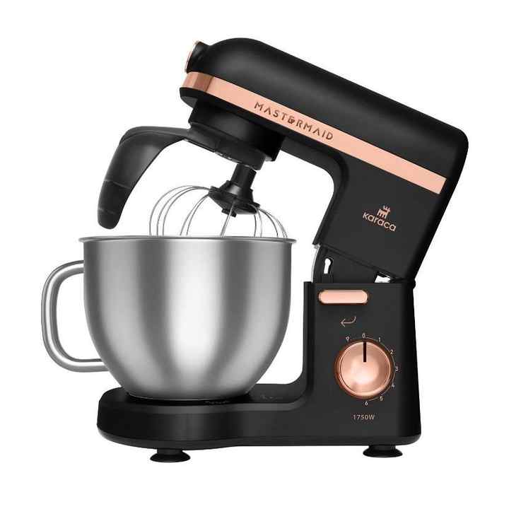 Karaca Mastermaid Chef Pro doppio braccio Mixer nero opaco rame 1750 W