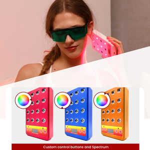 Panneau de luminothérapie infrarouge portable USB rechargeable 660nm/850nm à lumière rouge avec 16 LED pour le soin du <span class=keywords><strong>visage</strong></span> et le soulagement de la douleur - Product Image 1