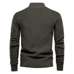 <b>Mens</b> olive green button-up <b>knit</b> <b>cardigan</b> - Product Image 1
