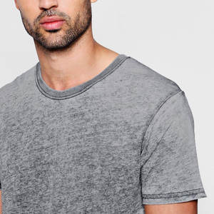 Camisetas quemadas personalizadas de peso pesado de algodón para hombres High Street Style Made in Pakistan Burnout T shirts - Product Image 4