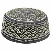 Nueva Llegada 2024 Gorras Musulmanas para Hombres, Gorros para Rezar Namaz en la Mezquita, Diseño Elegante con Estampado Árabe, Gorras Islámicas para Niños