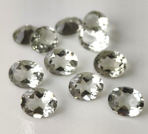 Oferta Especial: Amatista Verde Natural, Gema Suelta, Corte Ovalado Facetado 4x6mm-10x12mm con Juego de Color y Fuego para Fabricación de Joyas - Product Image 5