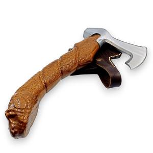 ขวานงานไม้หัวแหลม ผลิตจากเหล็กกล้าคาร์บอนสูงเกรดอุตสาหกรรม ตีขึ้นรูปด้วยมือ พร้อมปลอกหนัง  รับผลิตตามแบบ OEM - Product Image 3