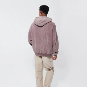 Fabricant de logo personnalisé de haute qualité 100% coton French Terry Vintage Hoodie personnalisé meilleure qualité en détresse lavage à l'acide Hoodies - Product Image 6