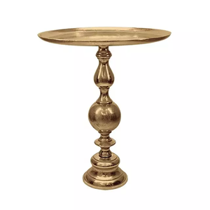 Meubles de salon de style rond pieds modernes en métal argenté - Product Image 1