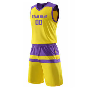 Uniforme de basket-ball personnalisé polyester tissu respirant sergé impression vêtements de sport d'entraînement pour jeunes - Product Image 5