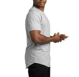 T-shirt Drop Cut en coton et polyester, légèrement élastique, coupe confortable et saine, T-shirt en coton pour homme, coupe ajustée - Product Image 2