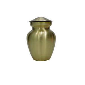 Highest Quality Brass Funeral <b>Keepsake</b> Urns With Plane Crystal Gold Pewter Finished Metal <b>Keepsake</b> Cremation Urns - Product Image 1