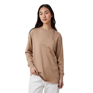 Top corto de algodón estampado personalizado OEM, camisetas de manga corta con cuello redondo para mujer, camisetas cortas duraderas para Fitness a la venta en línea - Product Image 1