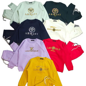 Ensemble de vêtements décontractés pour bébé fille, sweatshirts à manches longues et taille élastique, pantalons longs, tissu à tricoter, ensemble de 2 pièces - Product Image 2