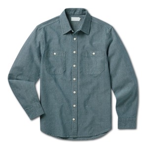 Chemises habillées pour hommes 2025 en tissu Oxford de coton épais, à demi-boutonnage, avec logo personnalisé, tricotées, de haute qualité, avec points de refort et poches - Product Image 1