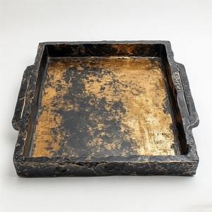 Bandeja Rectangular de esencia pura en aluminio fundido con detalle de mango elegante de brillo sutil y construcción equilibrada diaria sofisticada - Product Image 5