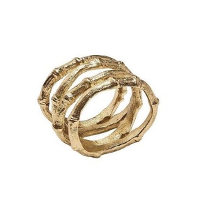 Nouvelle conception de porte-serviettes en métal avec motif floral, finition plaquée or, porte-serviettes en métal artisanal pour la décoration de mariage et d'événements - Product Image 4