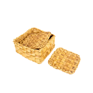 Posavasos de cerámica de ratán tejido, jacinto de agua, estilo rural ecológico para oficina, café, comedor, mesa de té, alfombrillas elegantes - Product Image 4