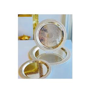 Glossy Metal <b>Tray</b> with Modern Design Adds Value to Homemade Store-Bought Chocolates Ramadan Edition Crafted by Indian Artisans - Product Image 4