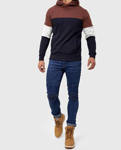 Sweat-shirt à capuche 430GSM Essentials Logo brodé personnalisé Manches tricotées d'hiver Mode automne Hoodie - Product Image 3