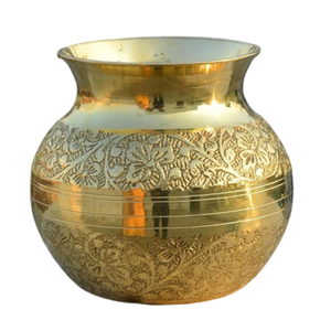 High Quality Vintage Pure Brass <b>Lota</b> With Engraving Polish Finished For Kitchen Use Antique Arabic Lutiya Kitchenware Item - Product Image 3