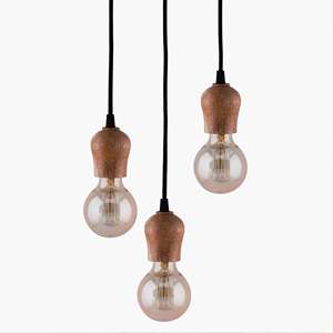 Lámpara de techo Mango Wood Cluster Lámpara colgante de madera de mango vintage hecha en India - Product Image 2