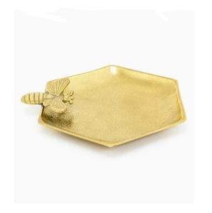 Plateau de service fait à la main Unique Aluminium Métal Vintage personnalisé élégant Plateau de service moderne. - Product Image 2