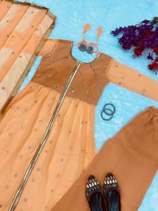 Hermoso bordado Anarkali con Duppata y Sarara por mayorista Fabzone - Product Image 6