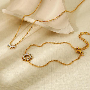 Nuevo Collar de Diseño Hip Hop con Dijes de Piedras Preciosas, Collares de Joyería Chapados en Oro - Product Image 3