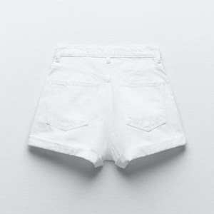 Best Quality Customized Casual Fashion <b>Jeans</b> Short for <b>Women</b> Plain Color Slim Pocket Denim Shorts Outdoor Use Outfit For Summer - Product Image 3