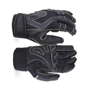 Gants de sécurité en cuir synthétique noir à prise supérieure pour la mécanique Gants de travail automobile en PU - Product Image 4