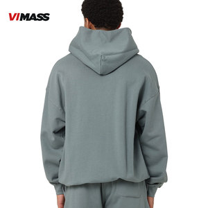 Alta calidad 500 Gsm Impresión de pantalla personalizada Sin cuerda Sudaderas con capucha Sudadera con capucha de gran tamaño en blanco Sudaderas con capucha para hombres - Product Image 5