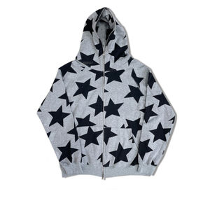 2023 automne/hiver nouveau produit masqué sweat à capuche foncé 360g velours épaissi fermeture éclair à capuche broderie Logo sweats à capuche pour hommes - Product Image 4