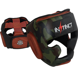 Protector de cabeza de cara completa personalizado OEM para adultos protección facial de cuero genuino para ENTRENAMIENTO BOXEO lucha al por mayor - Product Image 1