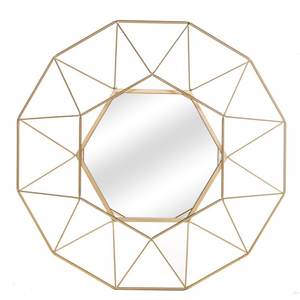 Les rayons de soleil contemporains ont formé la décoration murale moderne de mariage de miroir de mur métallique de cadre métallique - Product Image 3