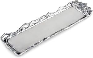 Bandeja de aluminio para servir, bandeja de aluminio de diseño manual con atractivo mango de aluminio, superventas y envío rápido, gran oferta - Product Image 2