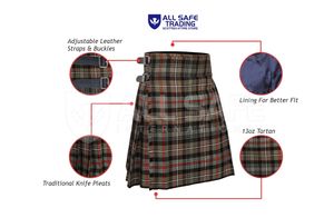 Meilleure vente couleur unie pur coton acrylique Argyle Kilt moderne anneaux en D Design irlandais utilitaire écossais Highland vêtements européens - Product Image 3