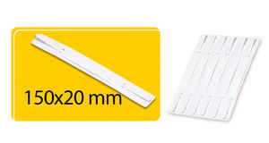 Clips de classement en plastique autocollants - Blanc Non magnétique - Product Image 5