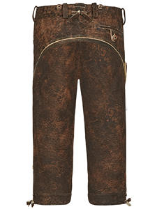 Venta al por mayor personalizado bávaro Oktoberfest ropa tradicional alemana hombres mujeres Lederhosen pantalones cortos bordado decoración sólido - Product Image 2