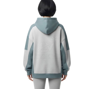 Hoodie oversize personnalisé pour femme, coupe ample, pull décontracté streetwear, 100% coton, haute qualité, marque privée, vente en gros - Product Image 2